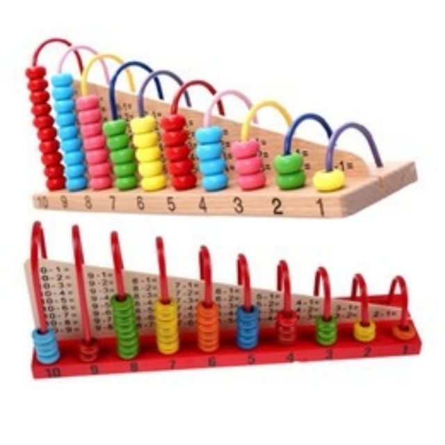 Bàn tính montessori game cho bé học màu sắc, toán, tập đếm số, làm các phép cộng trừ