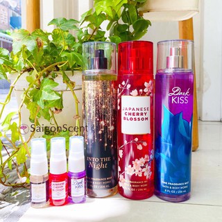 Xịt thơm Body Mist Bath and body Works 10ml - News 2 [ Bill Mỹ] +jɥȽÿ08+