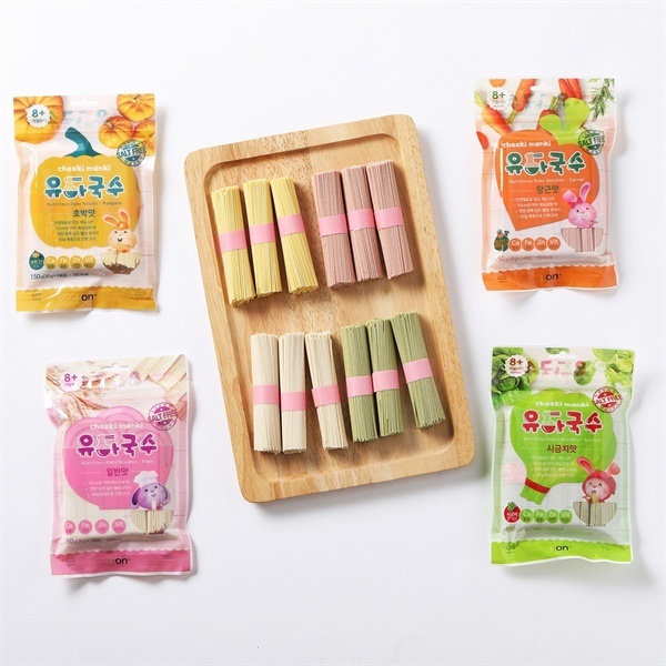 Mỳ somen dinh dưỡng Cheeki Monki tách muối cho bé 8m+ 150g (Hàn Quốc)