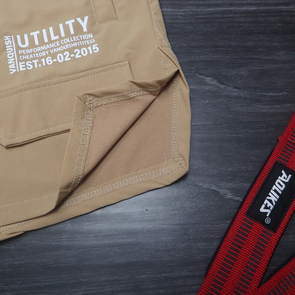 Quần short tập gym LIKEFIT vải da cá cao cấp Ulitlity