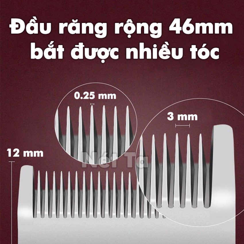 Tông đơ cắt tóc không dây Kemei-1986 chuyên nghiệp với màn hình hiển thị LCD pin trâu 5h dùng để cắt, fade, tattoo,..