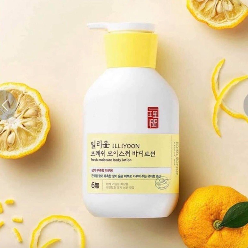 Sữa dưỡng thể trắng da, cấp ẩm ILLIYOON FRESH MOISTURE BODY LOTION