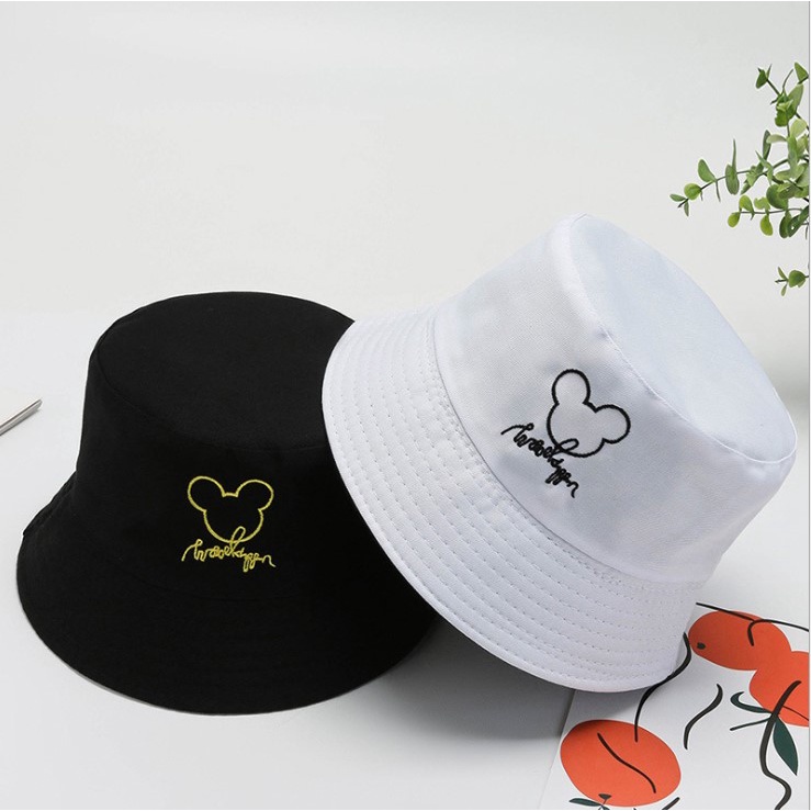 Nón Bucket Mũ Tai Bèo Vành Cụp Nhiều Màu 2 Mặt