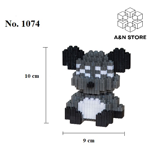 Đồ Chơi Lắp Ghép Gấu Bạo Lực - Lego Bearbrick màu tím size 10cm giá rẻ