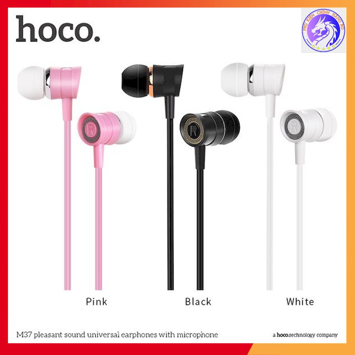 [Mã ELFLASH5 giảm 20K đơn 50K] TAI NGHE HIFI NHỰA TPE JACK 3.5MM CHÍNH HÃNG HOCO M37 - DÀI 1.2M