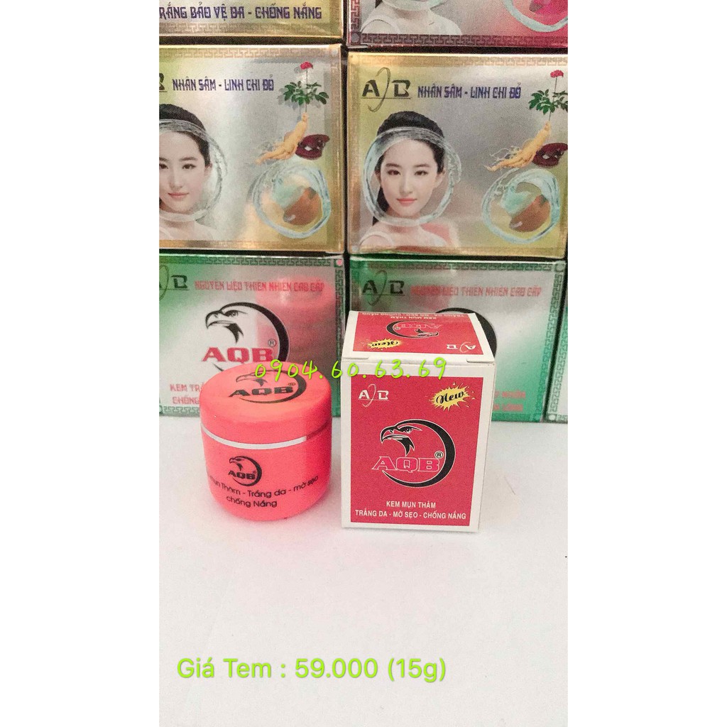 Kem Mụn Thâm -Trắng Da -Mờ Sẹo-Chống Nắng 15g AQB