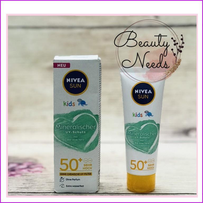 Kem chống nắng Nivea Kids dành cho trẻ em (dùng cho mặt) 50ml hàng Đức đủ Bill