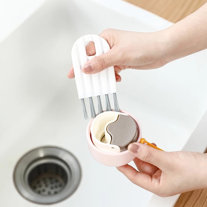 Bàn Chải Lông Mềm Linh Hoạt Vệ Sinh Khe Hở Cho Nhà Bếp