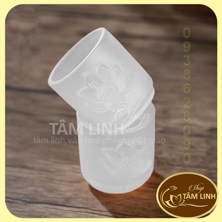 Án Ba Ly Nước Thờ Cúng Lưu Ly Trắng