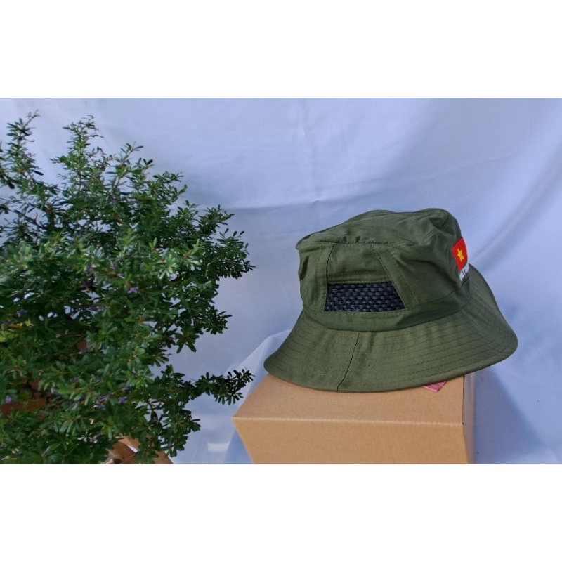 Nón tai bèo vải dù cao cấp cờ đỏ sao vàng