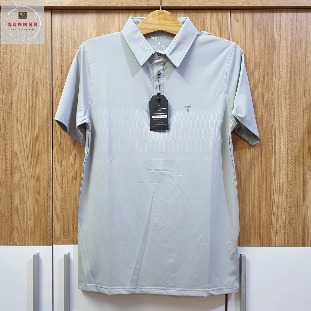 Áo Thun Nam Polo Cổ Trụ Tay Ngắn Họa Tiết Trơn Nhiều Màu Chất Thun Lạnh Co Giãn 4 Chiều SUNMEN Size Từ 50-85kg