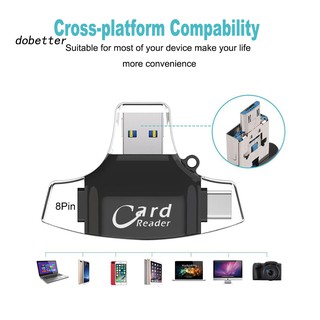 Đầu Đọc Thẻ Nhớ 4 Trong 1 Cho Iphone