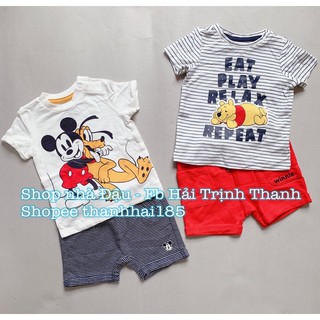 Set bộ cộc tay mickey/ gấu pooh dư xịn cho bé