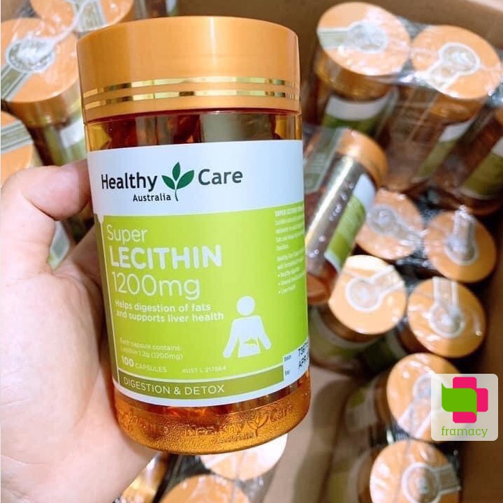 Mầm đậu nành Healthy Care Super Lecithin 1200mg, Úc tăng cường sinh lý, ngăn lão hóa cho phụ nữ trên 18 tuổi