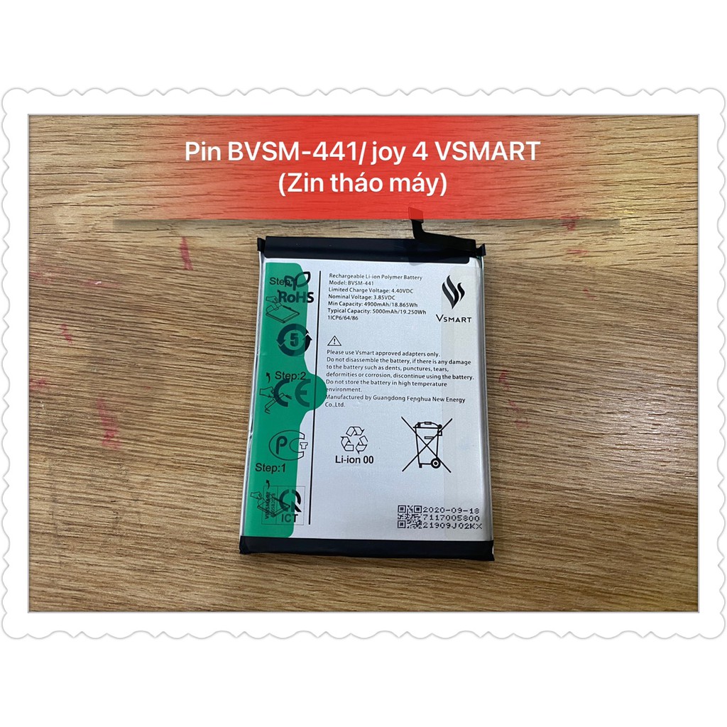 Pin BVSM - 441 - Joy 4 VSMART ( Zin tháo máy)