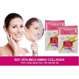 Bột collagen meiji hồng