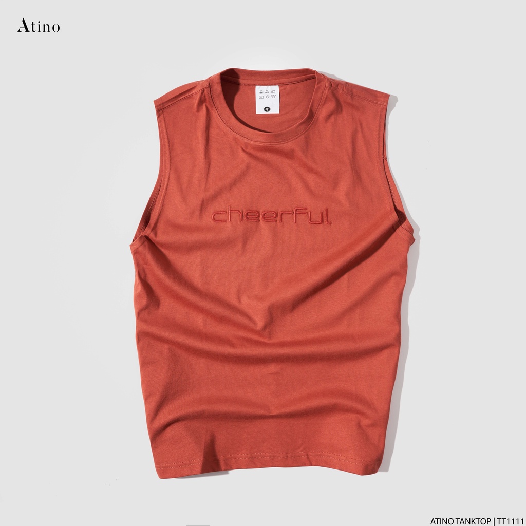 Áo Tank Top Nam CHEERFUL ATINO Chất Cotton Thoáng Mát form Regular TT1111