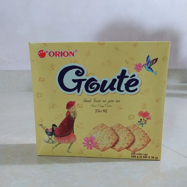 Bánh Goute mè giòn 288g và 144g /~ hộp
