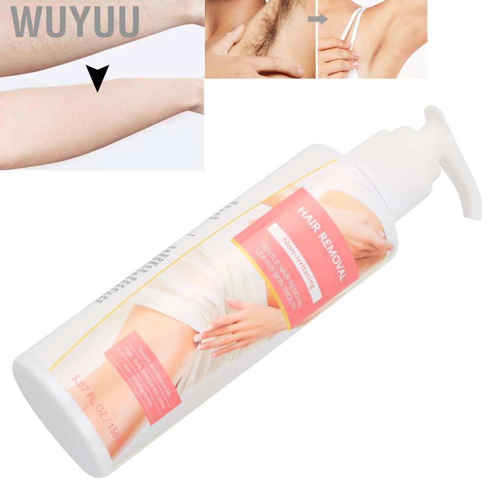 Wuyuu 150ML Body Depilatory Cream Painless Hair Removal Skin‑Friendly Remover for Women Men