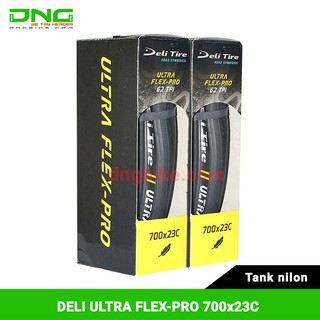 Lốp Xe Đạp Deli Ultra Flex-Pro 700x23c Tank Nilon