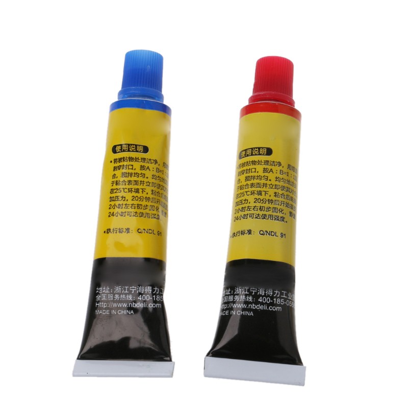 Bộ 2 tuýp keo Epoxy Resin AB siêu dính đa năng cho vật liệu thủy tinh/sắt/sứ