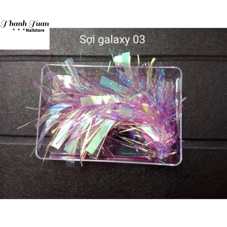 Chùm sợi galaxy óng ánh trang trí móng  - Phụ kiện đồ nail