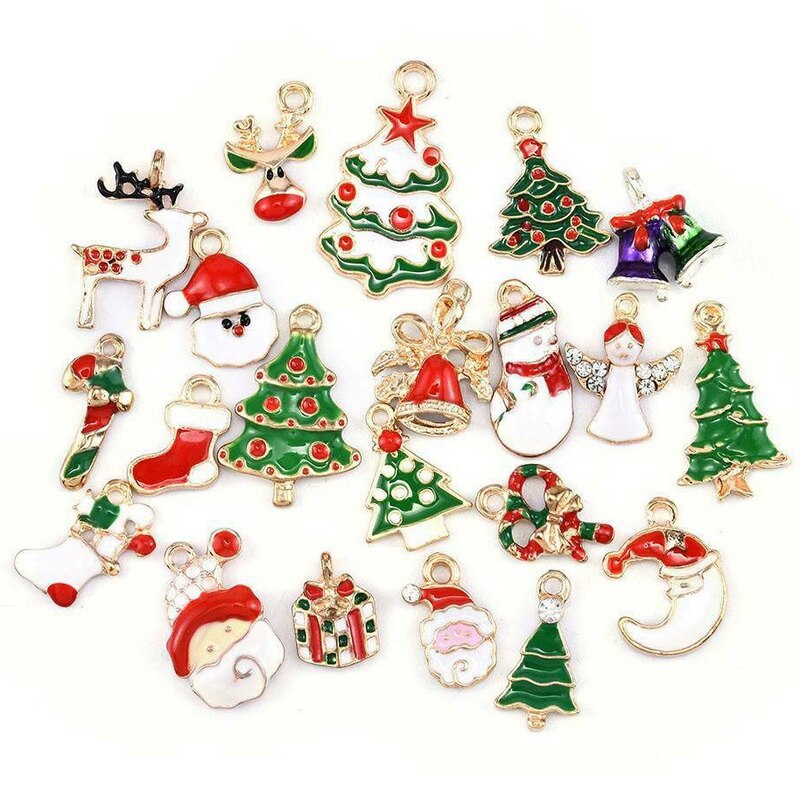 Bộ 5 Mặt Dây Chuyền Hình Hoa Tuyết Giáng Sinh