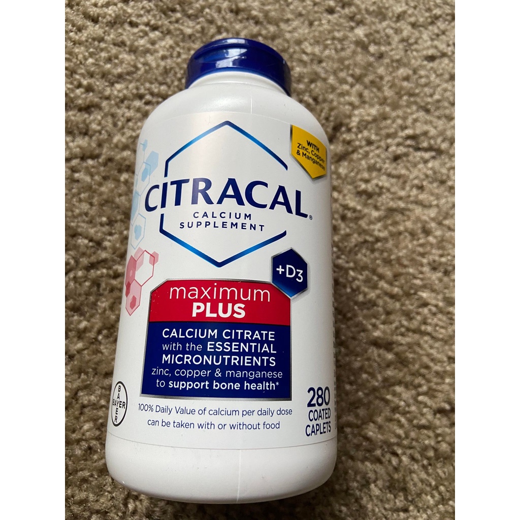 Viên uống bổ sung canxi CITRACAL Maximum Calcium Citrate 280 viên của Mỹ