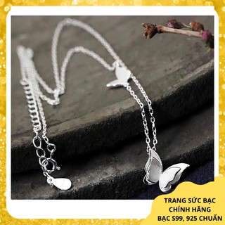 Dây chuyền bươm bướm bạc ta xinh xắn dễ thương