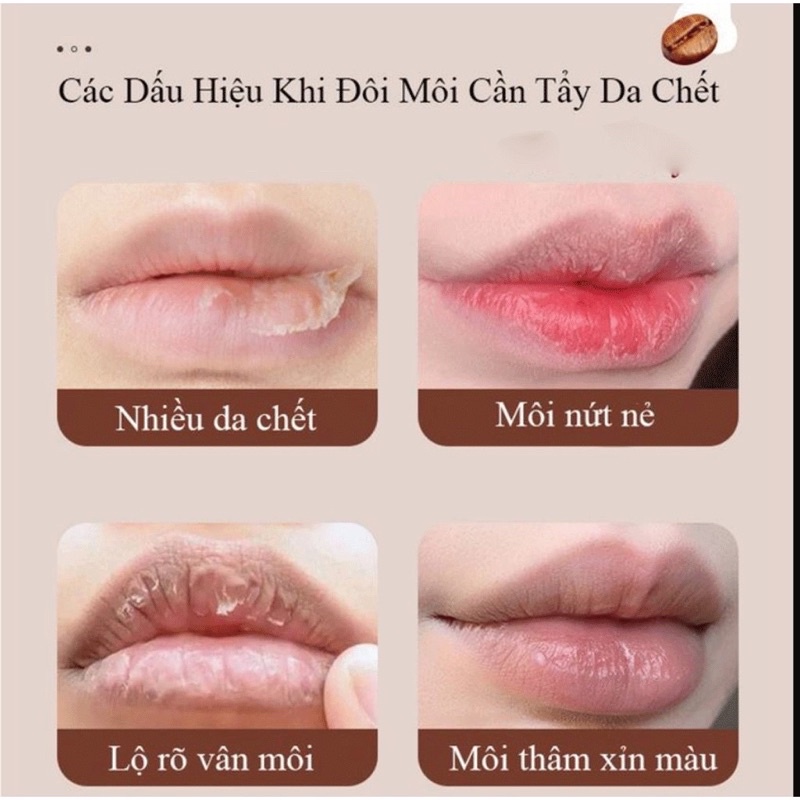 Tẩy da chết môi Heyxi Cafe 15G