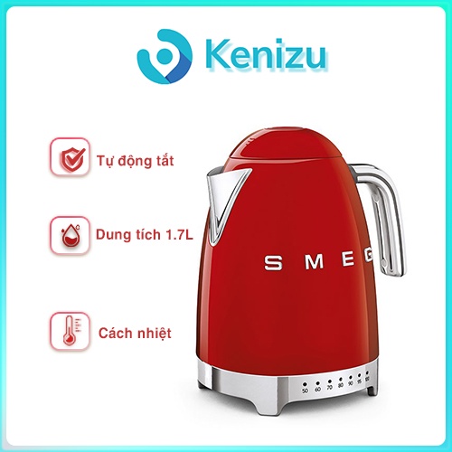 Ấm siêu tốc SMEG KLF04RDEU màu đỏ