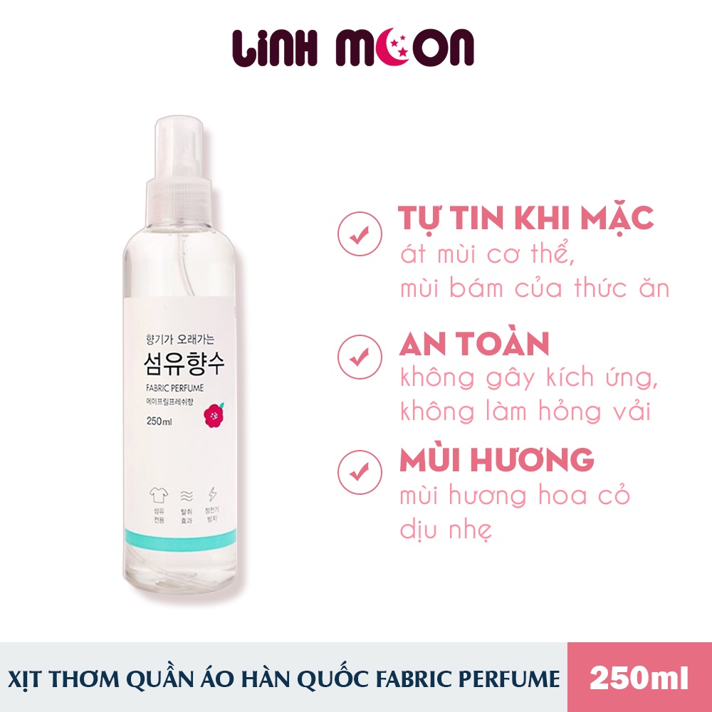 Xịt thơm quần áo Hàn Quốc FABRIC PERFUME