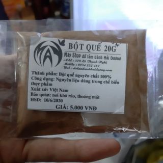 [Mã SKAMLTSM9 giảm 10% đơn 99K] Bột quế 20g
