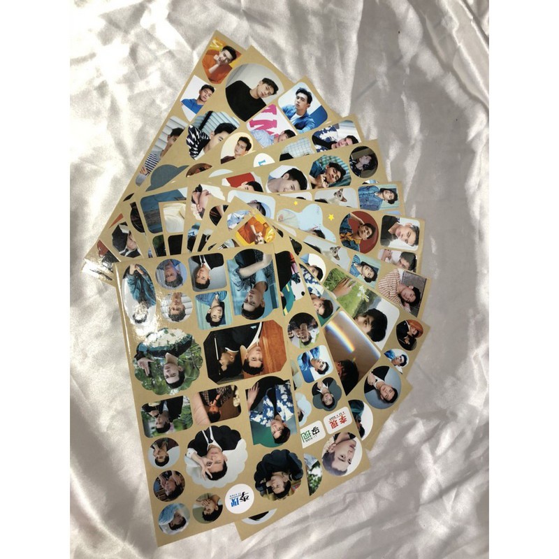 ( Lẻ tấm ) Ảnh dán sticker in hình thần tượng BLACKPINK EXO BTS VƯƠNG NHẤT BÁC BTS CHIBI xinh xắn