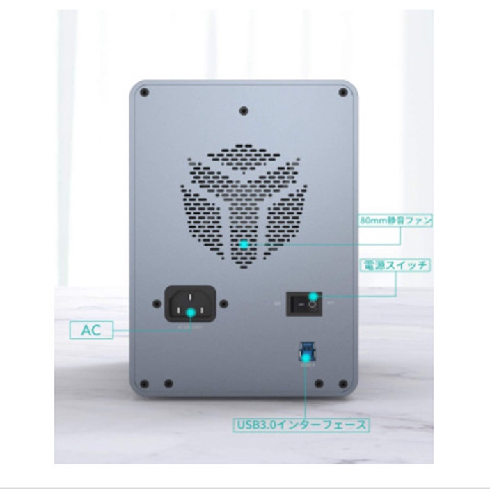 Hộp đựng ổ cứng 5 bay 3.5inch FS5U3-US-GY | BigBuy360 - bigbuy360.vn