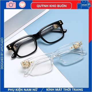 Gọng Kính cận nam nữ Chrome hearts mắt vuông màu sắc thời trang 2276