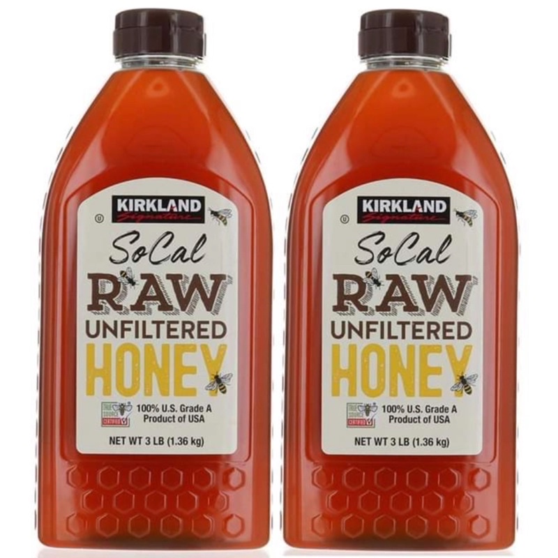 Mật Ong Nguyên Chất Kirkland Raw Chai 1.36kg