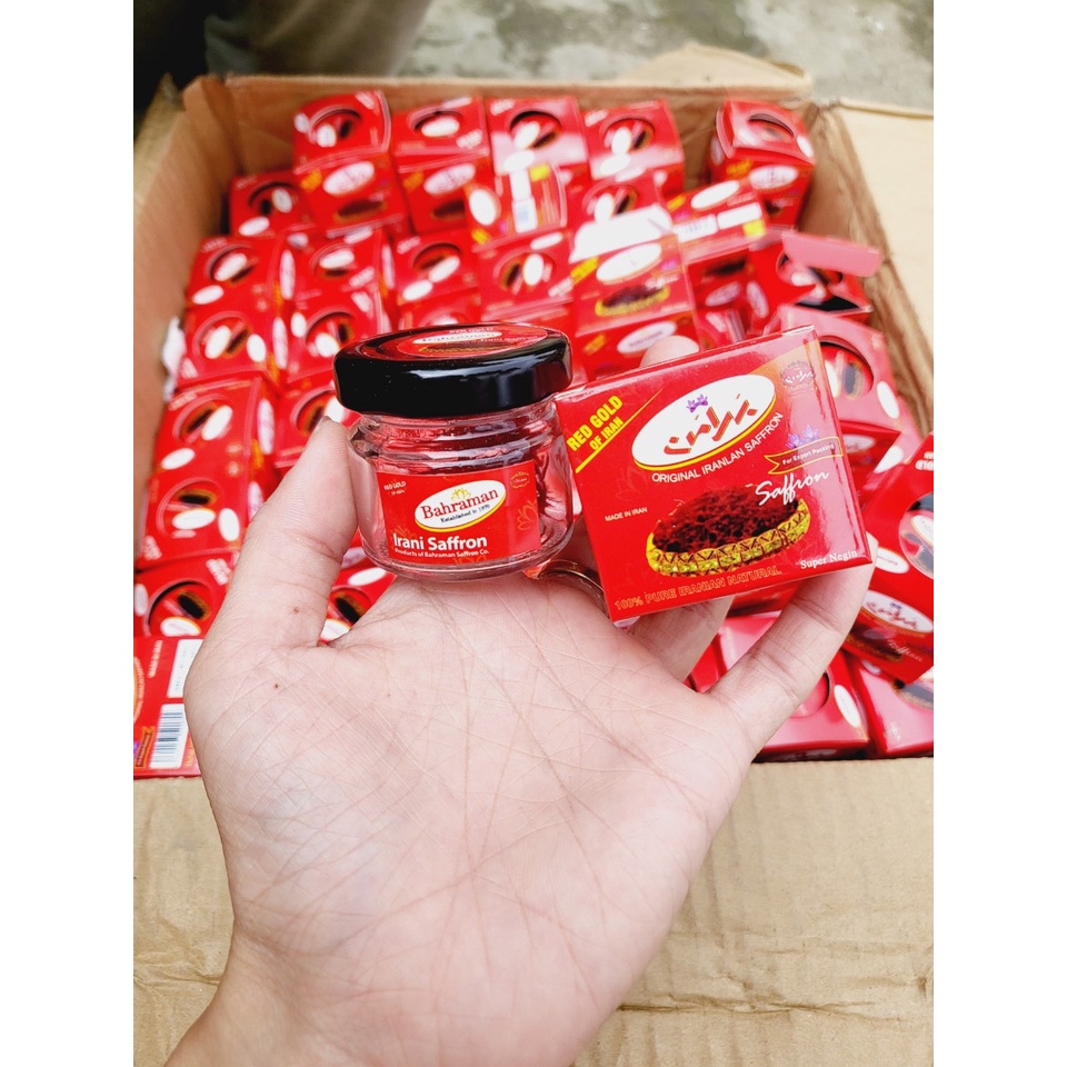 1gr nhụy hoa nghệ tây saffron bbahraman loại negin sản xuất tại iran