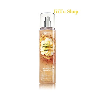 «Mẫu Thử» 🎈 Xịt Thơm Có Nhũ Bath & Body Works Fine Fragrance Mist Hương - WARM VANILLA SUGAR DIAMOND SHIMMER MIST
