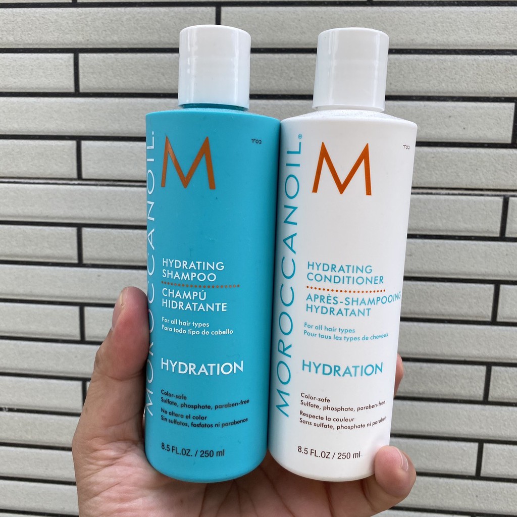 Chính hãng  Dầu gội xả dưỡng ẩm Moroccanoil Hydrating Hydration 250mlx2 ( New 2021 )