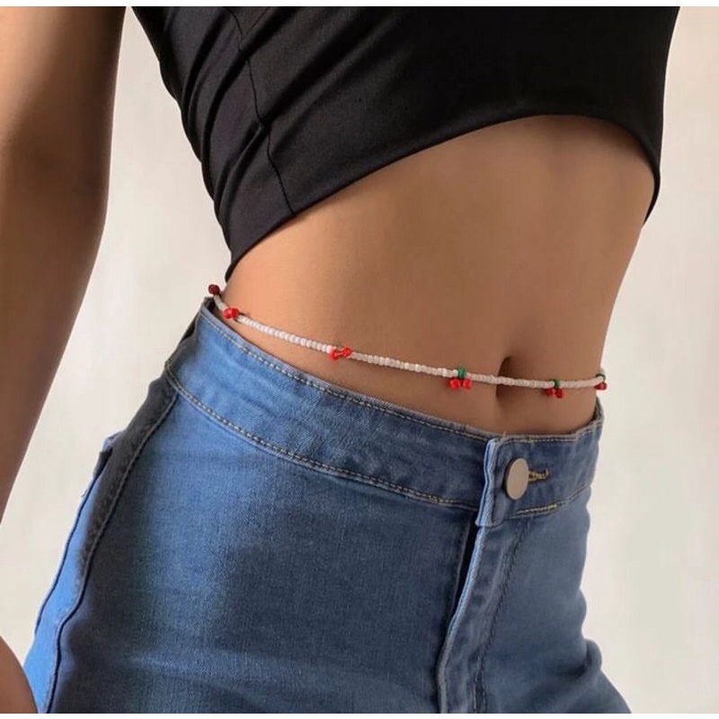 Dây Đeo Eo Dây đeo bụng Belly chain hạt cườm handmade nhiều màu sắc