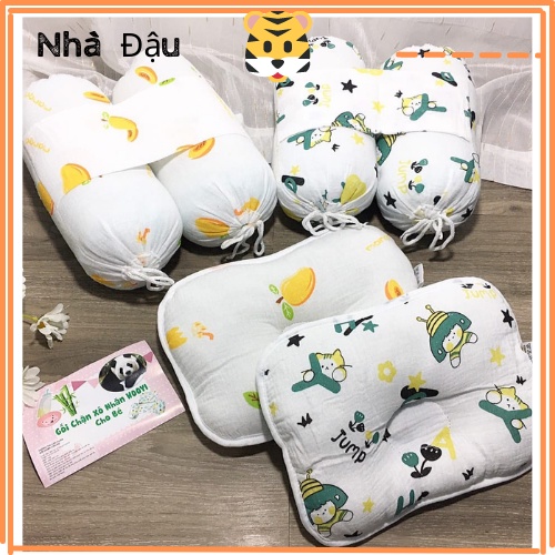 Gối Chặn Cho Bé Sơ Sinh Sợi Tre Giúp Bé Ngủ Ngon