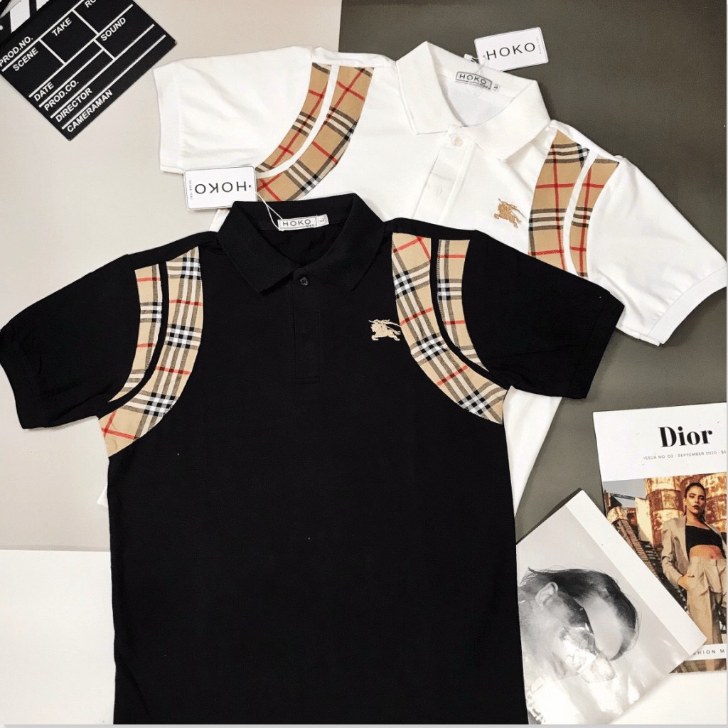 Áo Thun Nam Ngắn Tay cổ trụ cực chất , form chuẩn cho các ae hk