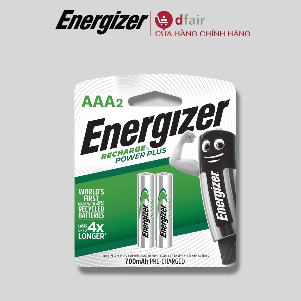 Pin sạc Energizer AAA 700mAh NH12URP2 - 100536423