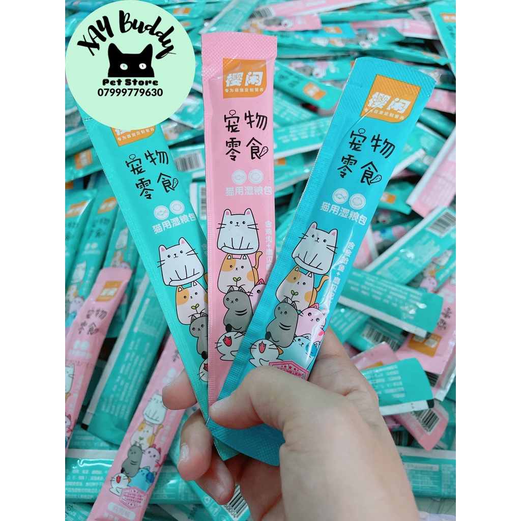 Combo 50 thanh Súp thưởng Shizuka - súp thưởng cho mèo cưng