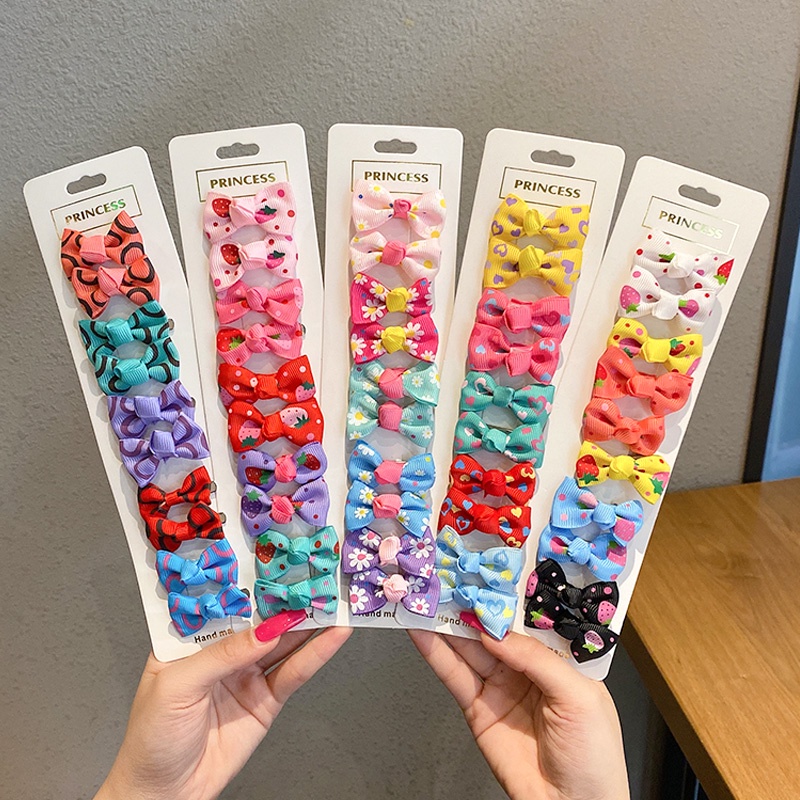 Set 10 Kẹp Tóc Nơ Thời Trang Hàn Quốc