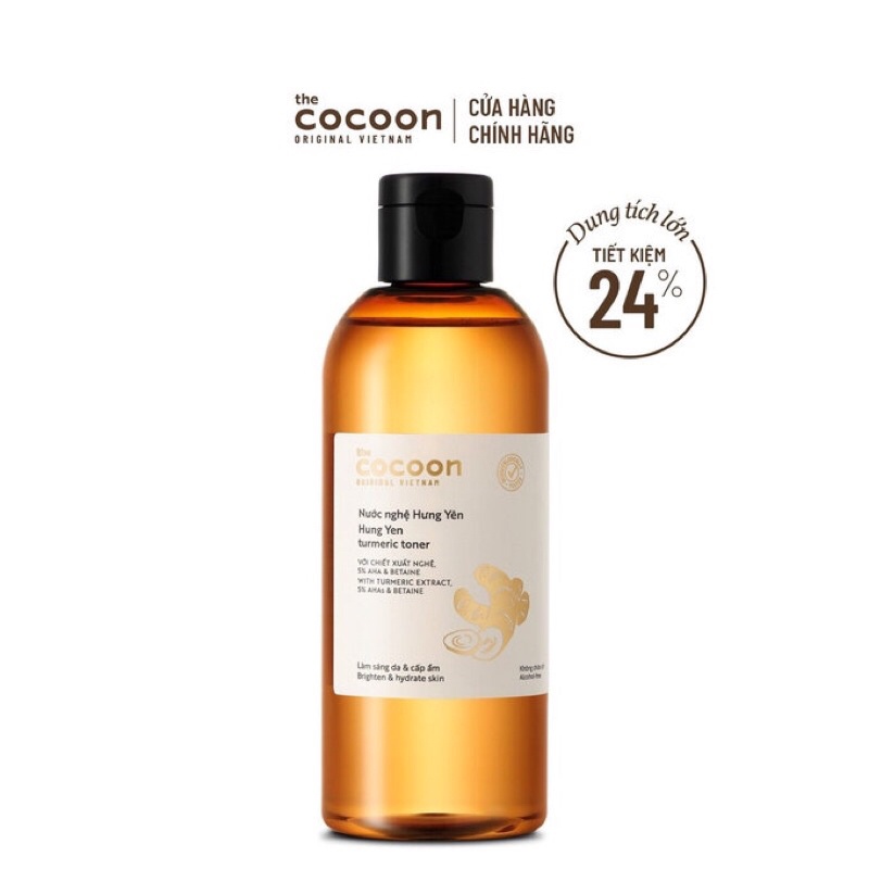 Nước hoa hồng Cocoon toner cấp ẩm và làm cho da mềm mại sáng mịn dung tích 140ml, 310ml hàng Việt Nam chất lượng cao
