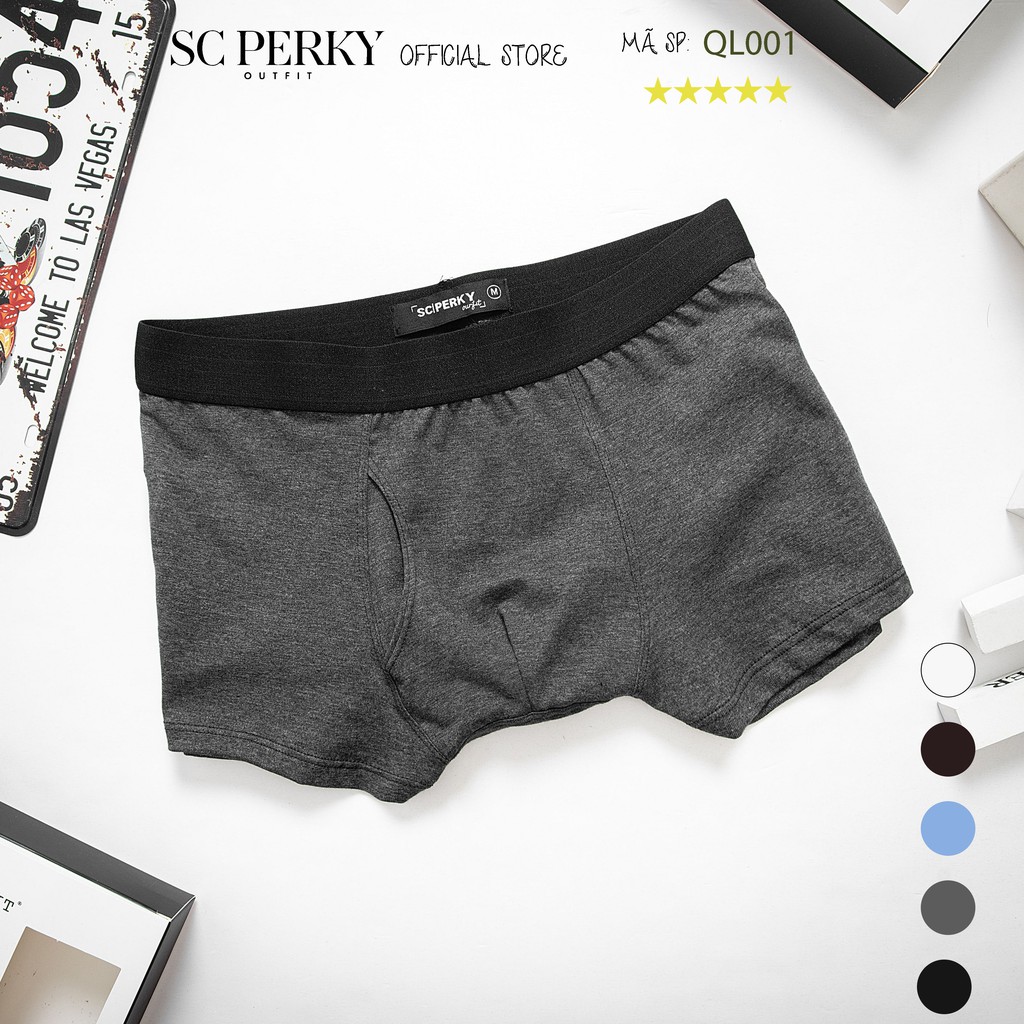 Quần lót Boxer nam - Quần sịp đùi co giãn 4 chiều - QL001 SC Perky Outfit