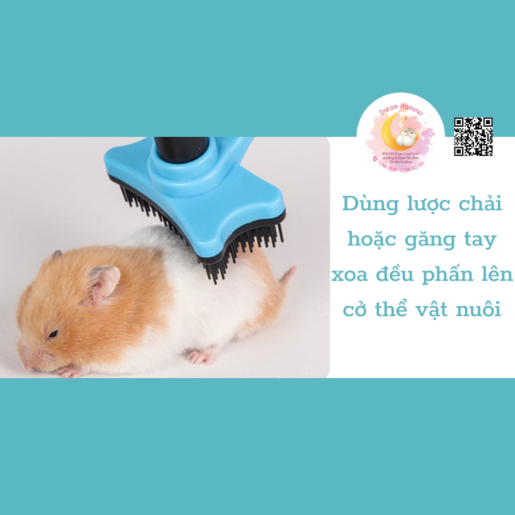 Phấn tắm khô Jonsanty cho Hamster, thỏ, bọ, Chinchillas, chó, mèo và một số động vật khác