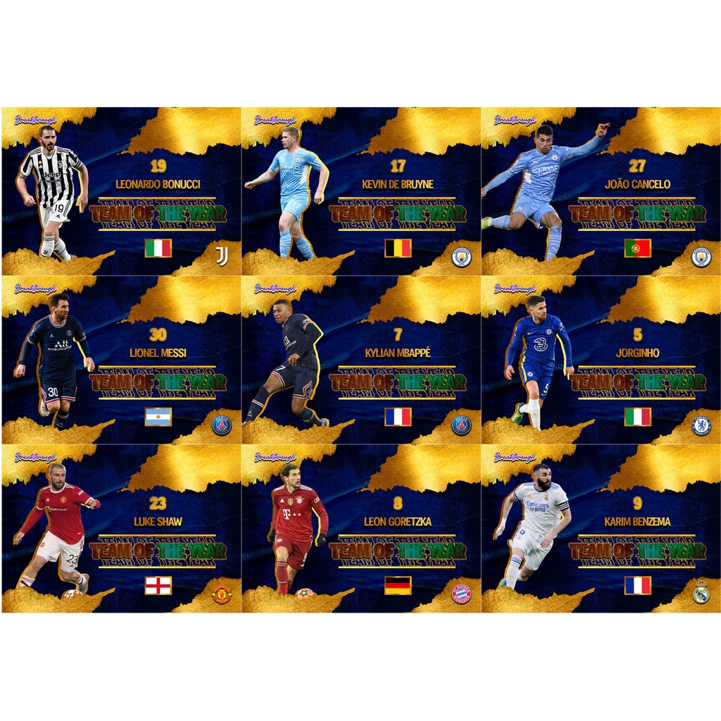 Thẻ SKY BRTH TOTY | Lionel Messi KDB Kevin De Bruyne Cancelo Bonucci Mbappe Jorginho Luke Shaw Goretzka Karim Benzema